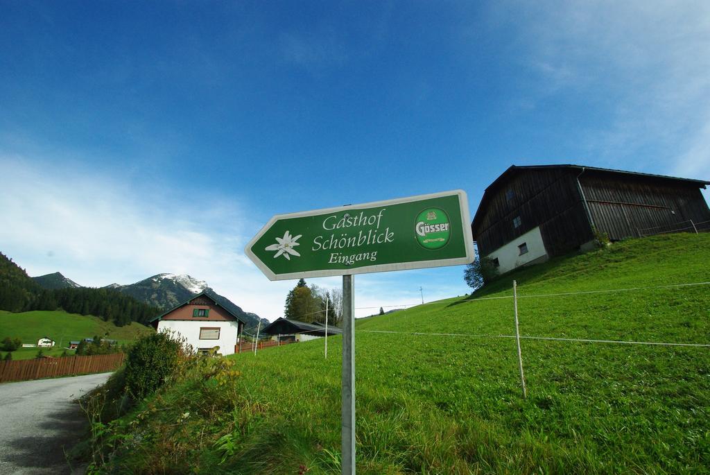 Gasthof Schonblick Hotel Russbach am Pass Gschütt Eksteriør billede